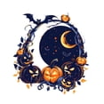 thumbnail image 3 of Calcomanía para tapa de inodoro de baño de Halloween, 11,4 x 12 pulgadas, decorativa, despegable y pegable para decoración de baño, versátil y liviana, 3 of 8