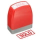 thumbnail image 1 of Sello de aviso de venta autoinking, sello de oficina de tinta roja, sello de mensaje preentintado recargable, sello de negocio, rojo, 1 of 6