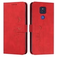 thumbnail image 6 of Allytech for Moto G Play 2021 Wallet Case,Embossed PU Leather Folio Flip Wristlet Shockproof Credit Card Slots Stand Case for Motorola Moto G Play 2021 6.5 inch, Red, 6 of 6