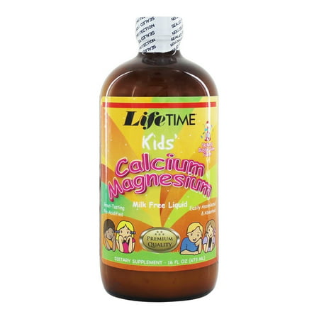 LifeTime Vitamins - Kids' Liquid Calcium Magnesium Natural Bubble Gum Flavor - 16