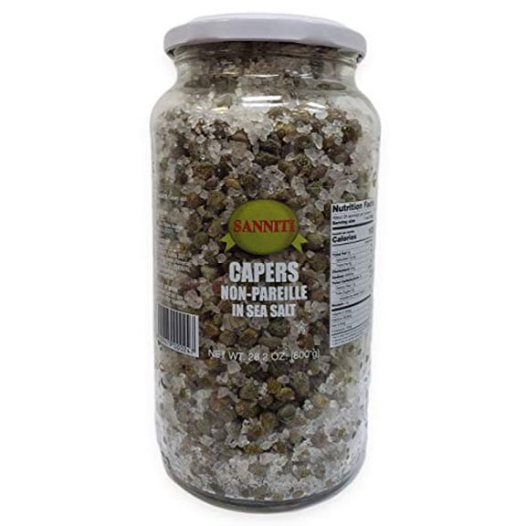 Sanniti Capers Non-Pareille in Sea Salt, 28.2 oz