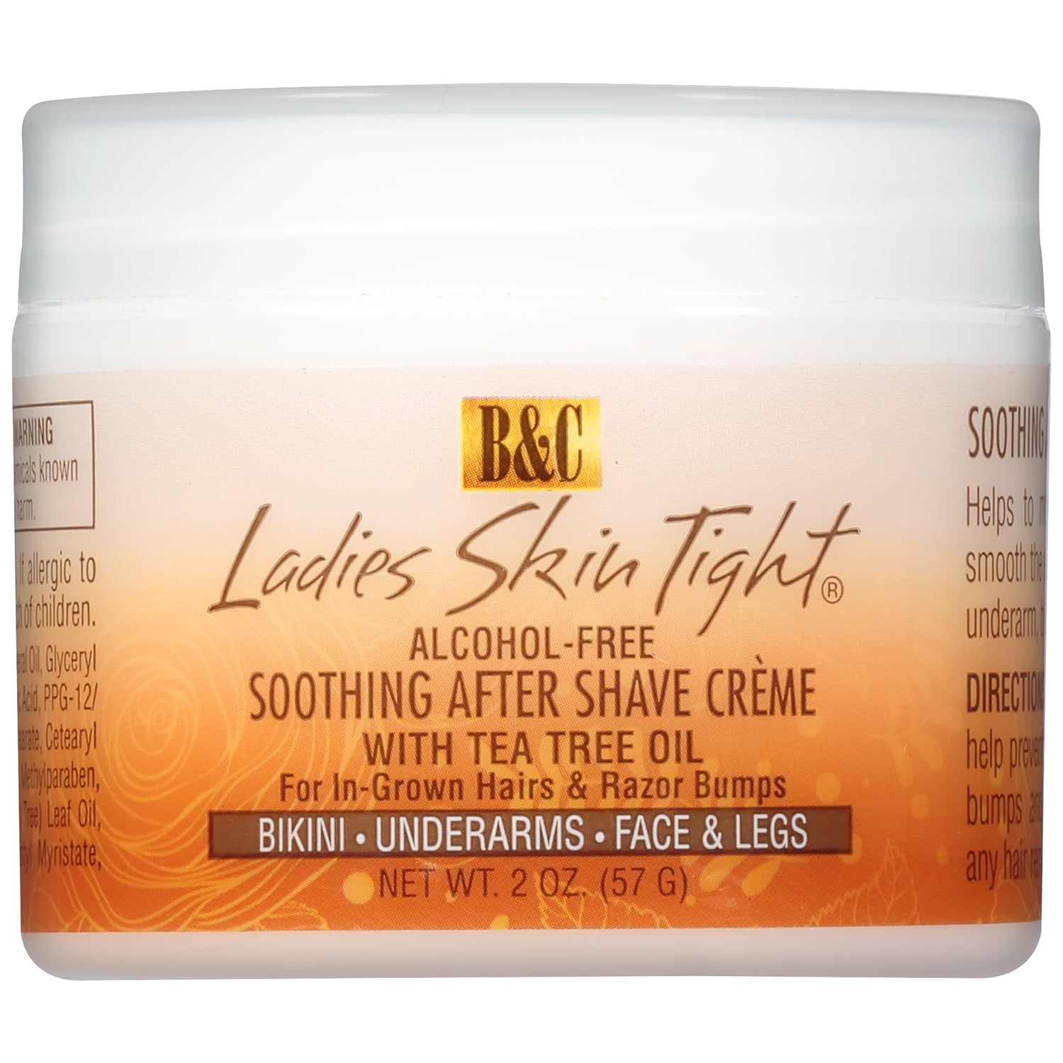 B&C Ladies Skin Tight AlcoholFree Soothing After Shave Creme 2 oz