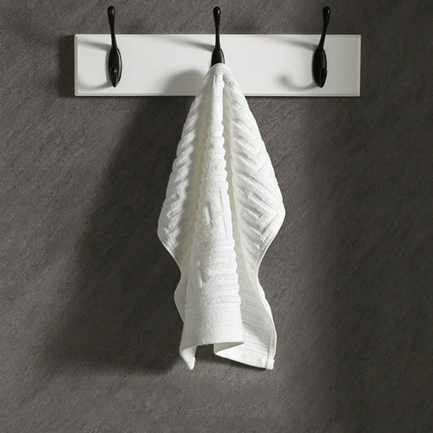 Juego de toallas de baño, 1 pieza de toalla de fibra de poliéster gruesa, suave, absorbente, de color liso, de secado rápido y suave para el lavado facial diario y uso doméstico.,Vsgery