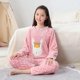 thumbnail image 1 of Pijamas de felpa para niños y niñas, ropa de dormir cálida de dinosaurio de dibujos animados para bebés, ropa de noche de invierno para adolescentes, 1 of 4
