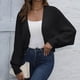 thumbnail image 1 of Suéter de mujer estilo europeo con mangas, chaqueta informal para otoño e invierno, nuevos estilos, top acrílico para mujer., 1 of 6