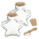 thumbnail image 1 of Uxcell 2 Pcs 12 oz/400ML Frascos de Vidrio Transparentes en Forma de Estrella con Tapa de Corcho, Cuerda y Etiquetas en Blanco para Decoraciones de Halloween, 1 of 5