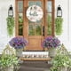 thumbnail image 5 of Colgador De Puerta Con Flores, Colgador De Puerta Divertido, Colgador De Puerta Rústico, Cartel De Bienvenida, Cartel Colgante De Madera Para El Festival De Primavera, 5 of 8
