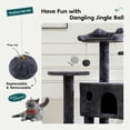 thumbnail image 4 of Torre para Gatos de Interior DUMOS de 54 Pulgadas para Gatos Grandes Azul Marino, 4 of 7