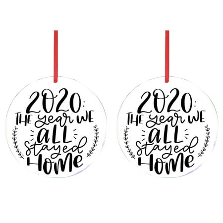 

Vikakiooze 2022 Christmas Popular Cartoon Printing Pendant PVC Material 2PC Christmas Decorations
