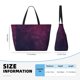 thumbnail image 4 of Fotbe Black Dark Blue Purple Bolsa de Viaje para Playa - Resistente al Agua, Bolsa Tote de Gran Capacidad y Ligera con 7 Bolsillos para Mujeres y Hombres, 4 of 7