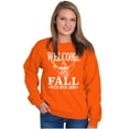 thumbnail image 5 of Welcome Fall Autumn Jesus Vibes Women Plus Size Sweatshirt Brisco Brands 2X, 5 of 6