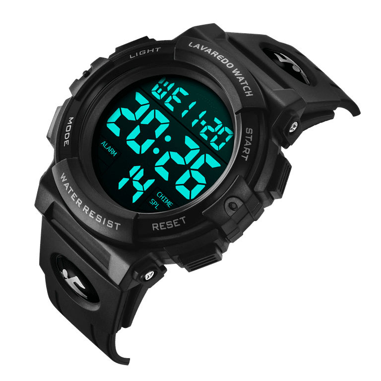 Mens Digital Watches Waterproof Sport Watch LED Backlight Running Sports Digital Watch Birthday Gift for Man