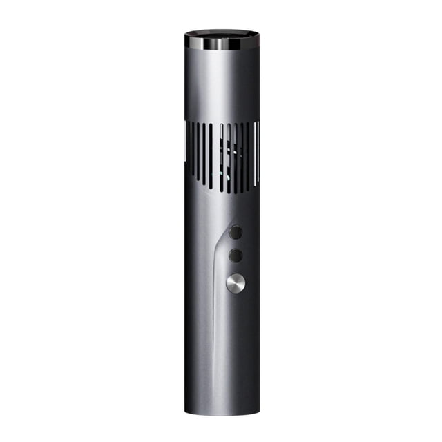 Ventilador de mano plegable con pantalla LED para hombres y mujeres, multifuncional y ligero. Negro