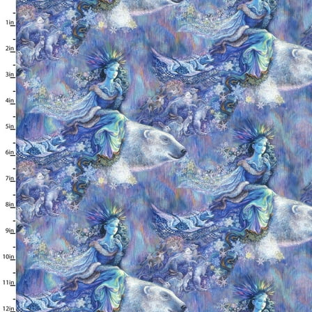 3 Wishes Fabric Polar Journey Polar Flight Multi 100% Cotton Fabric sold by the yard