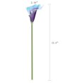 thumbnail image 4 of Bouquet Duovlo, 20 unidades, flor artificial de látex con forma de lirio de cala, decoración de fiesta en casa (morado en azul), 4 of 6