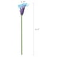 thumbnail image 4 of Bouquet Duovlo, 20 unidades, flor artificial de látex con forma de lirio de cala, decoración de fiesta en casa (morado en azul), 4 of 6