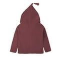 thumbnail image 4 of Mercatoo Baby Hoodie Shirt Toddler Little Girls Boys Cotton Linen 𝐇ooded Jacket Button Outwear Fashion Comfortable Cardigan, 4 of 5