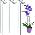thumbnail image 1 of paquete de 10, anillos de soporte para tallos de plantas, anillo de soporte para jaula de plantas con estaca de soporte de un solo tallo para flores, tomates, peonía, lirio, rosa (15.8"), 1 of 5