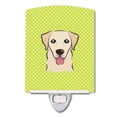 thumbnail image 1 of Carolines Treasures BB1314CNL Checkerboard Lime Green Golden Retriever Ceramic Night Light, 1 of 1