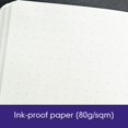 thumbnail image 4 of HTOOQ HTOOQ Medium A5 Dotted Hardcover Notebook (Black) HTOOQ 251 Numbered Pages Purple, 4 of 9