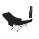 thumbnail image 5 of Silla de camping plegable reclinable portátil con 4 posiciones de ajuste. Negro, 5 of 9