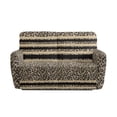 thumbnail image 2 of Psesaysky Striped Leopard Print 2 Seat Recliner Cover Reclining Sofa Cover Elastic Recliner Cover Full Coverage Waterproof, 2 of 7