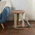 thumbnail image 4 of Cat Scratching Post with 3 Carpeted Scratcher Posts, Perch and Play Area, Cat Tower for Kittens and Adult Cats by PETMAKER, 4 of 8