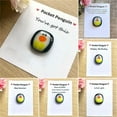 thumbnail image 4 of JilgTeok Clearance A Little Pocket Penguin Hug Mini Cute Pocket Personalised Engraved Penguin Hug Animal Decoration Special Encourage Birthday Wedding Party Valentines Penguin Gift Decoration(0.9*1in), 4 of 6