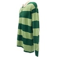 thumbnail image 6 of Steve Green Striped Long Sleeve Polo Shirt - Mens XL, 6 of 8
