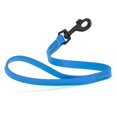 thumbnail image 1 of Dogline Biothane Waterproof Dog Leash Strong Coated Nylon Webbing with Black Hardware Odor-Proof Easy to Clean High Performance for Small or Large Dogs Made in USA 2 ft Lead, Cerulean Blue, 1 of 4