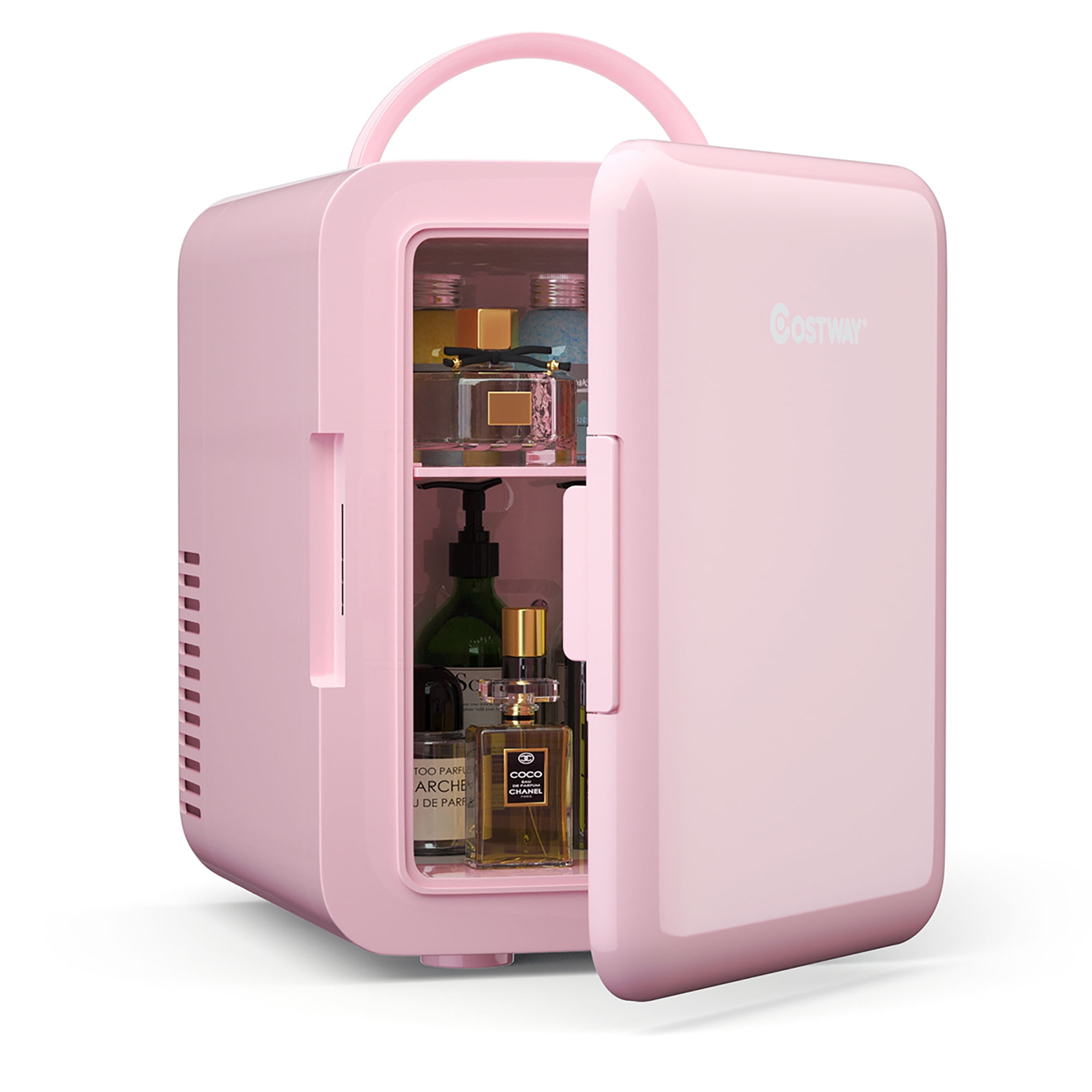 Costway 4 Liter Mini Fridge Portable Cooler Warmer Makeup ...