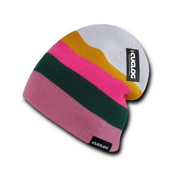 CUGLOG K033 Rushmore Beanie, Pink/Kelly