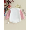 thumbnail image 4 of Bagilaanoe Baby Girl Oversized Romper Sweatshirt Newborn Long Sleeve Bodysuits Butterfly Embroidery Pullover 3M 6M 12M 18M Infant Casual Tee Tops, 4 of 9