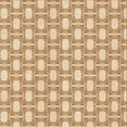 thumbnail image 1 of Ahgly Company Machine Washable Indoor Square Transitional Deep Peach Orange Area Rugs, 4' Square, 1 of 7