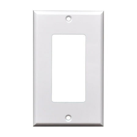5pcs 1 Gang Standard Decorator Wall Plate White