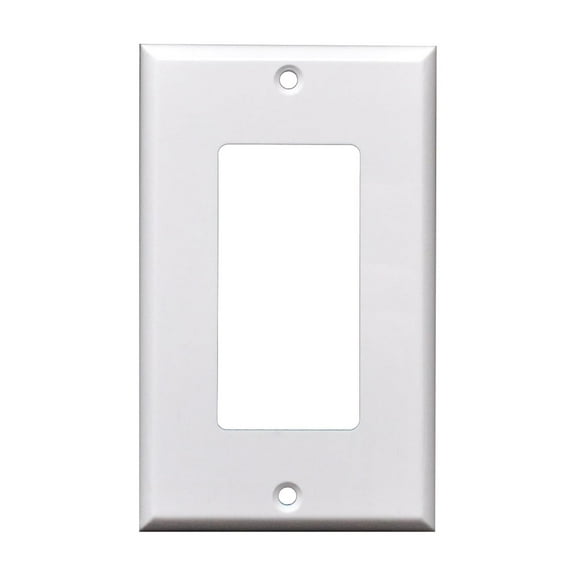 5pcs 1 Gang Standard Decorator Wall Plate White