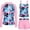 Pink, variant on SGMVNU Girls 3 Piece Rash Guard Swimsuit Girl Swimwear 12 Months Tankini Top and Boyshorts and Zip up Long Sleeve Swimwear, Size 10-12 Years, Light Purple