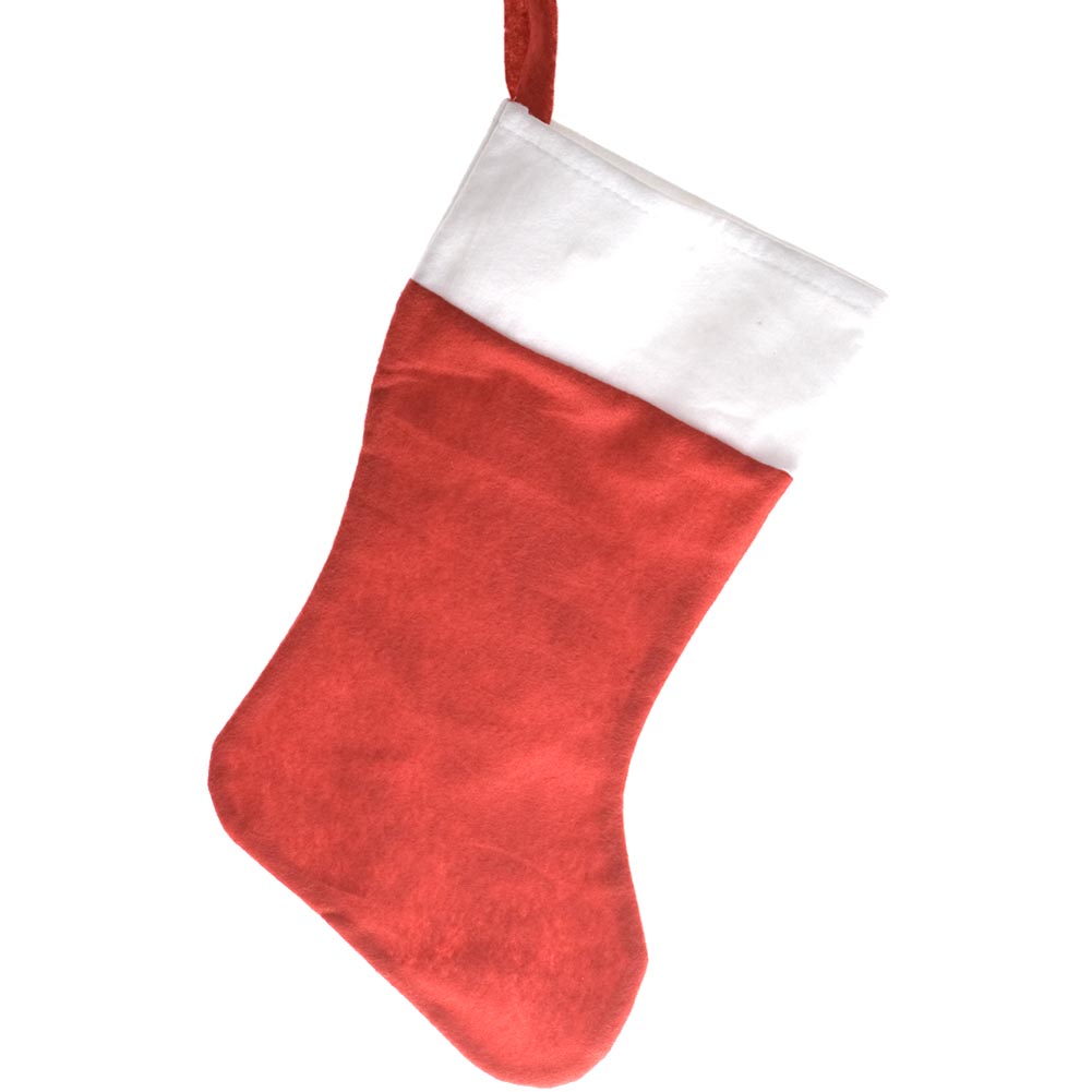 Red Felt Christmas Stocking - Walmart.com - Walmart.com