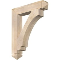 Ekena Millwork 5 1/2"W x 32"D x 38"H Imperial Arts & Crafts Smooth Bracket, Douglas Fir