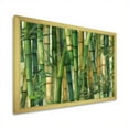 thumbnail image 5 of Designart "Geometric Patterns Amidst Whispering Bamboo I" Bamboo Picture Framed Canvas Art Print, 5 of 5