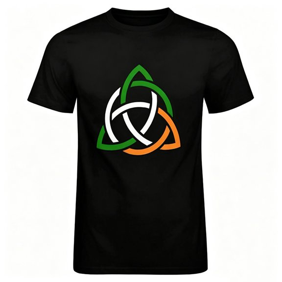 Solthread Mens T Shirt Celtic Triquetra Graphic Print Classic Fit Short Sleeve Crew Neck Casual Tops