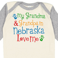 thumbnail image 4 of Inktastic Nebraska Grandma Loves Me Boys or Girls Long Sleeve Baby Bodysuit, 4 of 5