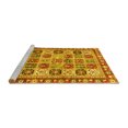 thumbnail image 2 of Ahgly Company Machine Washable Indoor Round Southwestern Yellow Country Area Rugs, 5' Round, 2 of 4