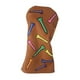 thumbnail image 3 of Funda para cabeza de palo de golf, funda de madera para palo de golf, accesorios de golf, funda protectora creativa para cuello largo para deportes 1 marrón, 3 of 8