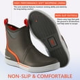 thumbnail image 5 of BASSDASH Men’s 6" Waterproof Deck Boots with Breathable Lining Anti-slip Neoprene Rubber Ankle Rain Boots for Fishing Boating, 5 of 8