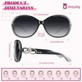 thumbnail image 6 of Sunier Women's Oversized Polarized Sunglasses Butterfly Shades for Driving, 6 of 7