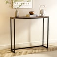 thumbnail image 3 of Roomfitters 36" Rustic Console Table, Modern Sofa Table for Entryway Hallway Foyer, Display Shelf for Living Room, Multipurpose Rectangular Modern Cabinet Table Hall Furniture, Grey Oak, 3 of 9