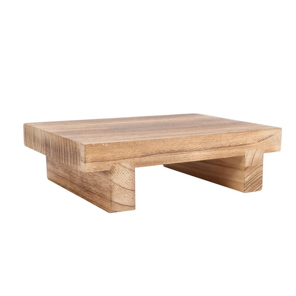 UNTERING Wooden Bedside Step Stool Slip Footstool with Load Capacity Portable Wood Step Stool for Adults & Kids