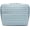Blue, variant on Parallel Traveler Makeup Bag Fold Down Design Cosmetic Bag with Brush Holder Toiletry Bags Women Portable Stripe Organizer Case Adjustable Dividers 27 Pockets & 3 Brush Holders