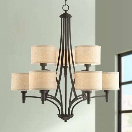 Franklin Iron Works Oil Rubbed Bronze Chandelier 30 1 2 Wide